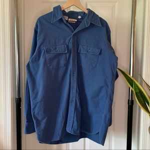 L.L.Bean Vintage 1950-60’s Heritage Chamois Shirt in blue